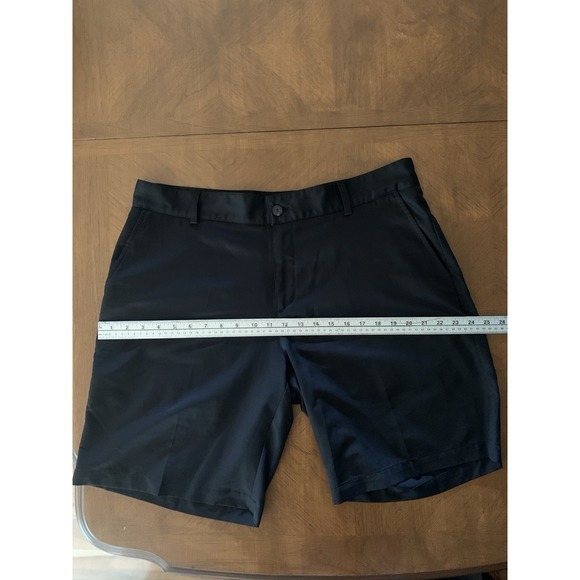 Adidas Golf Shorts Mens 37 Black ClimaLite 10" Performance Flat‎ Front - Picture 7 of 8